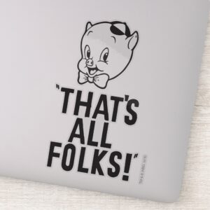 Classic_Porky_Pig__That's_All_Folks!__Sticker_1 Classic Porky Pig Thats All Folks Sticker