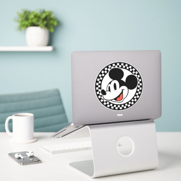 Classic_Retro_Mickey_Mouse_Checkered_Sticker_3 Classic Retro Mickey Mouse Checkered Sticker