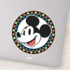 Classic_Retro_Mickey_Mouse_Colorful_Checkered_Sticker_1 Classic Retro Mickey Mouse Colorful Checkered Sticker