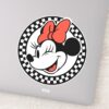 Classic_Retro_Minnie_Mouse_Checkered_Sticker_1 Classic Retro Minnie Mouse Checkered Sticker