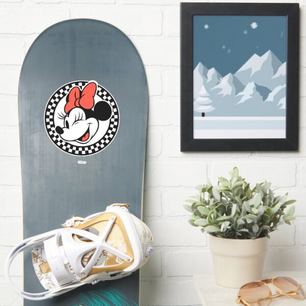 Classic_Retro_Minnie_Mouse_Checkered_Sticker_7 Classic Retro Minnie Mouse Checkered Sticker