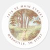 Classic_Winnie_the_Pooh_100_Acre_Wood___Address_Classic_Round_Sticker_1 Classic Winnie The Pooh 100 Acre Wood Address Classic Round Sticker
