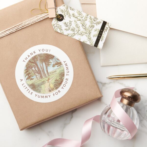 Classic_Winnie_the_Pooh_100_Acre_Wood___Treat_Classic_Round_Sticker_5 Classic Winnie The Pooh 100 Acre Wood Treat Classic Round Sticker