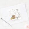 Classic_Winnie_the_Pooh_First_Birthday_Thank_You_Square_Sticker_4 Classic Winnie The Pooh First Birthday Thank You Square Sticker