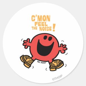 Clog_Dancing_Mr._Noisy_Classic_Round_Sticker_1 Clog Dancing Mr. Noisy Classic Round Sticker