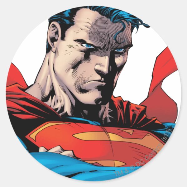 Close_up_to_face_classic_round_sticker_1 Close Up To Face Classic Round Sticker