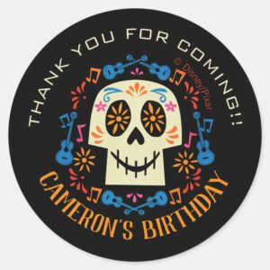 Coco Colorful Birthday Fiesta Birthday Classic Round Sticker