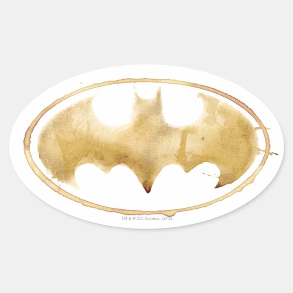 Coffee_Bat_Symbol_Oval_Sticker_1 Coffee Bat Symbol Oval Sticker