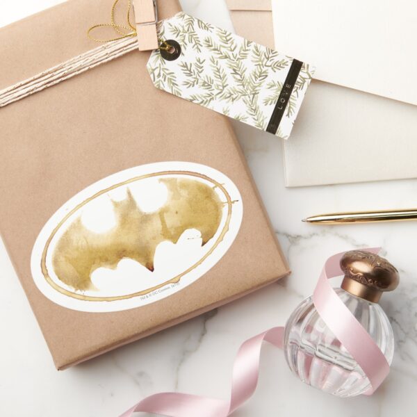 Coffee_Bat_Symbol_Oval_Sticker_5 Coffee Bat Symbol Oval Sticker