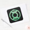 Coffee Lantern Symbol Green Square Sticker