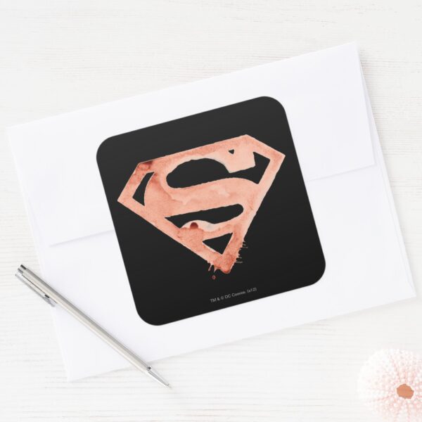 Coffee_S_Symbol_-_Red_Square_Sticker_3 Coffee S Symbol Red Square Sticker