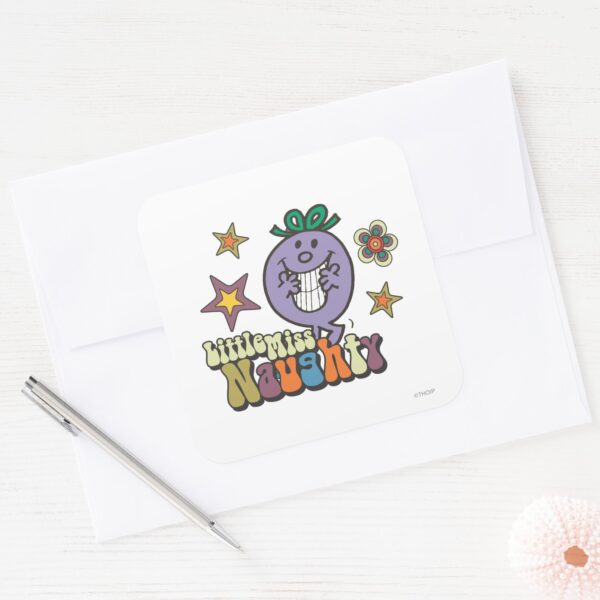 Colorful_Little_Miss_Naughty_Square_Sticker_3 Colorful Little Miss Naughty Square Sticker