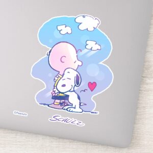 Comfort_&_Security___Charlie_&_Snoopy_Hug_Sticker_9 Comfort Security Charlie Snoopy Hug Sticker