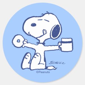 Comfort Security Happiness Is Morning Rituals Classic Round Sticker