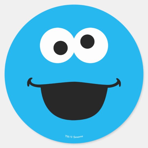 Cookie_Face_Art_Classic_Round_Sticker_1 Cookie Face Art Classic Round Sticker