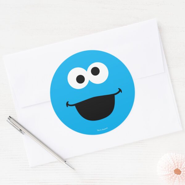 Cookie_Face_Art_Classic_Round_Sticker_3 Cookie Face Art Classic Round Sticker