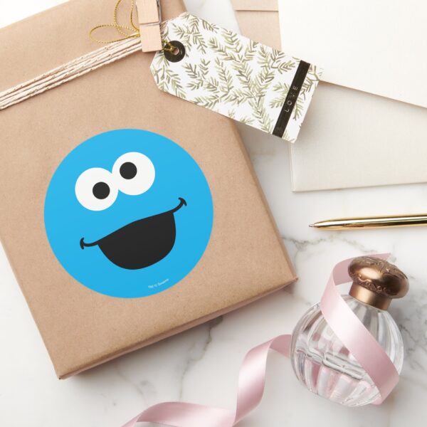 Cookie_Face_Art_Classic_Round_Sticker_5 Cookie Face Art Classic Round Sticker