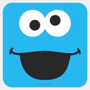 Cookie Face Art Square Sticker