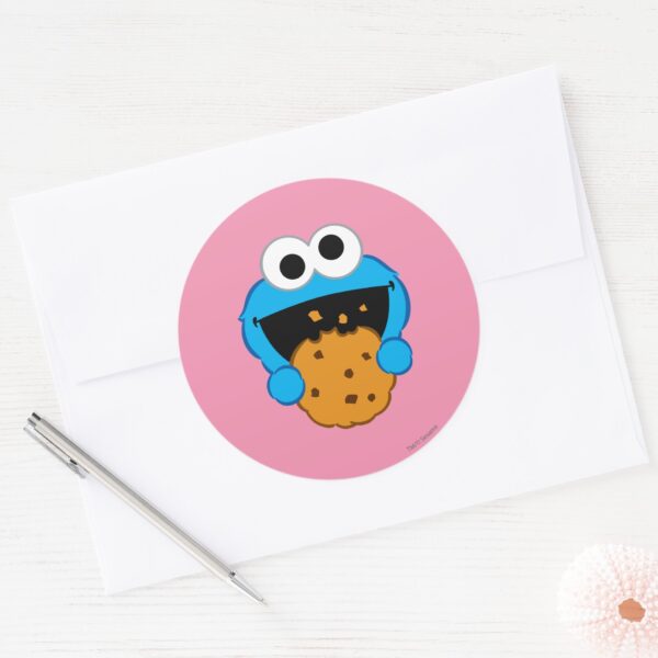 Cookie_Face_Classic_Round_Sticker_3 Cookie Face Classic Round Sticker