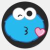 Cookie_Face_Throwing_a_Kiss_Classic_Round_Sticker_1 Cookie Face Throwing A Kiss Classic Round Sticker
