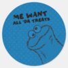 Cookie_Monster_-_All_'Da_Treats!_Classic_Round_Sticker_1 Cookie Monster All Da Treats Classic Round Sticker