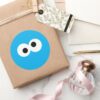 Cookie Monster Big Face Classic Round Sticker
