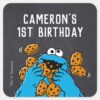 Cookie_Monster_Birthday_Chalkboard_Square_Sticker_1 Cookie Monster Birthday Chalkboard Square Sticker