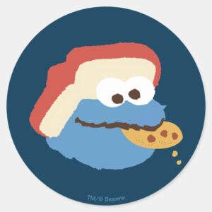 Cookie_Monster_Camp_Cookies_Classic_Round_Sticker_1 Cookie Monster Camp Cookies Classic Round Sticker