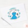 Cookie_Monster_Doodley_Graphic_Classic_Round_Sticker_3 Cookie Monster Doodley Graphic Classic Round Sticker