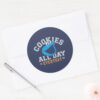 Cookie_Monster_Everyday_Classic_Round_Sticker_3 Cookie Monster Everyday Classic Round Sticker