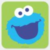 Cookie_Monster_Face_Square_Sticker_1 Cookie Monster Face Square Sticker
