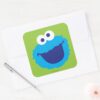 Cookie_Monster_Face_Square_Sticker_3 Cookie Monster Face Square Sticker