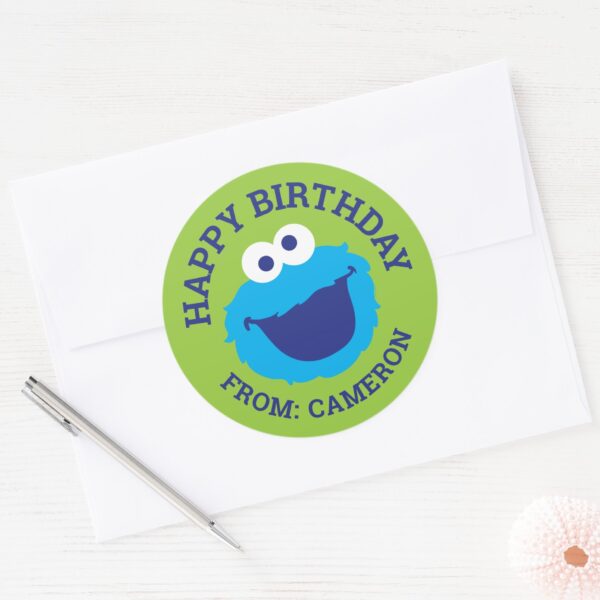 Cookie_Monster_Face___Happy_Birthday_Gift_Tag_3 Cookie Monster Face Happy Birthday Gift Tag