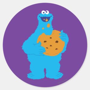 Cookie Monster Graphic Classic Round Sticker
