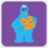 Cookie_Monster_Graphic_Square_Sticker_1 Cookie Monster Graphic Square Sticker