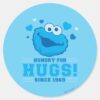 Cookie_Monster_Hugs_Classic_Round_Sticker_1 Cookie Monster Hugs Classic Round Sticker