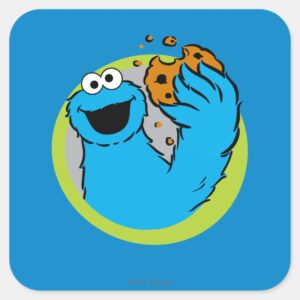 Cookie Monster Image Square Sticker