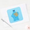 Cookie Monster Pattern Fill Square Sticker