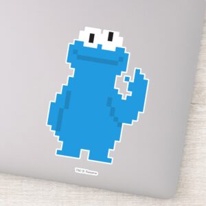 Cookie Monster Pixel Art Sticker