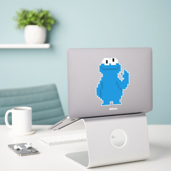 Cookie_Monster_Pixel_Art_Sticker_3 Cookie Monster Pixel Art Sticker