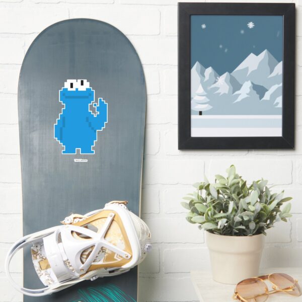 Cookie_Monster_Pixel_Art_Sticker_7 Cookie Monster Pixel Art Sticker