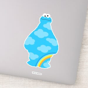 Cookie Monster Rainbows Sticker