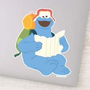 Cookie Monster Reading A Map Sticker