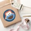 Cookie_Monster_Woodland_Face_Classic_Round_Sticker_5 Cookie Monster Woodland Face Classic Round Sticker