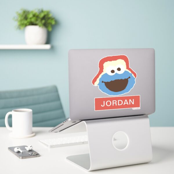 Cookie_Monster_Woodland_Face___Add_Your_Name_Sticker_3 Cookie Monster Woodland Face Add Your Name Sticker