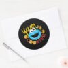 Cookie_Monster_Yum_Classic_Round_Sticker_3 Cookie Monster Yum Classic Round Sticker