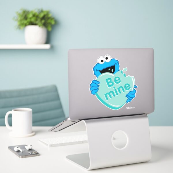 Cookie_Monster__Be_Mine__Valentine's_Heart_Candy_Sticker_3 Cookie Monster Be Mine Valentines Heart Candy Sticker