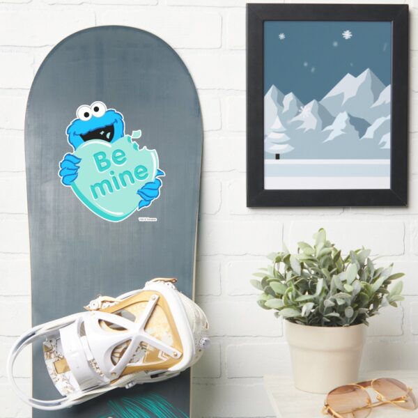 Cookie_Monster__Be_Mine__Valentine's_Heart_Candy_Sticker_7 Cookie Monster Be Mine Valentines Heart Candy Sticker