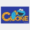 Cookie Monster Cookie Rectangular Sticker