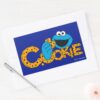 Cookie Monster Cookie Rectangular Sticker
